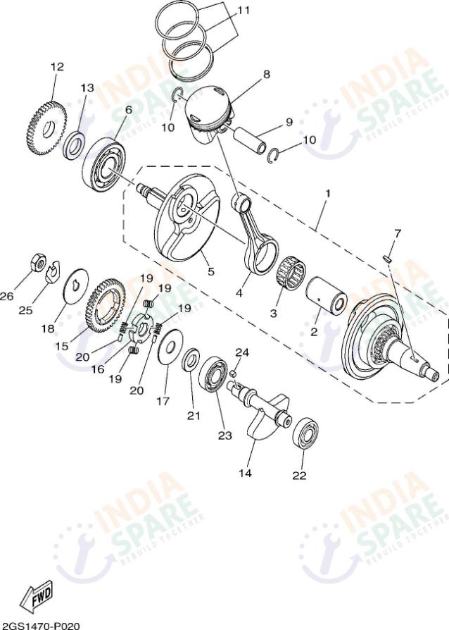 CRANKSHAFT & PISTON